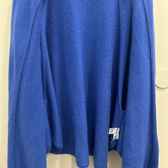 Lilly Pulitzer Cornflower Blue Cashmere Wrap Shawl Cardigan XL Preppy Cozycore - Picture 3 of 10